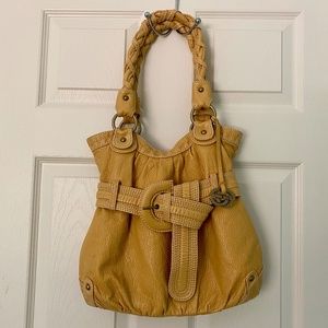 Red by Marc Ecko Yellow Vegan Leather Hobo